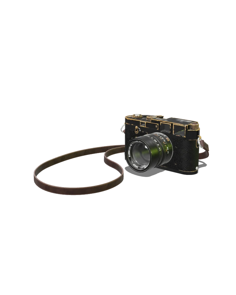A vintage camera rendered in 3D